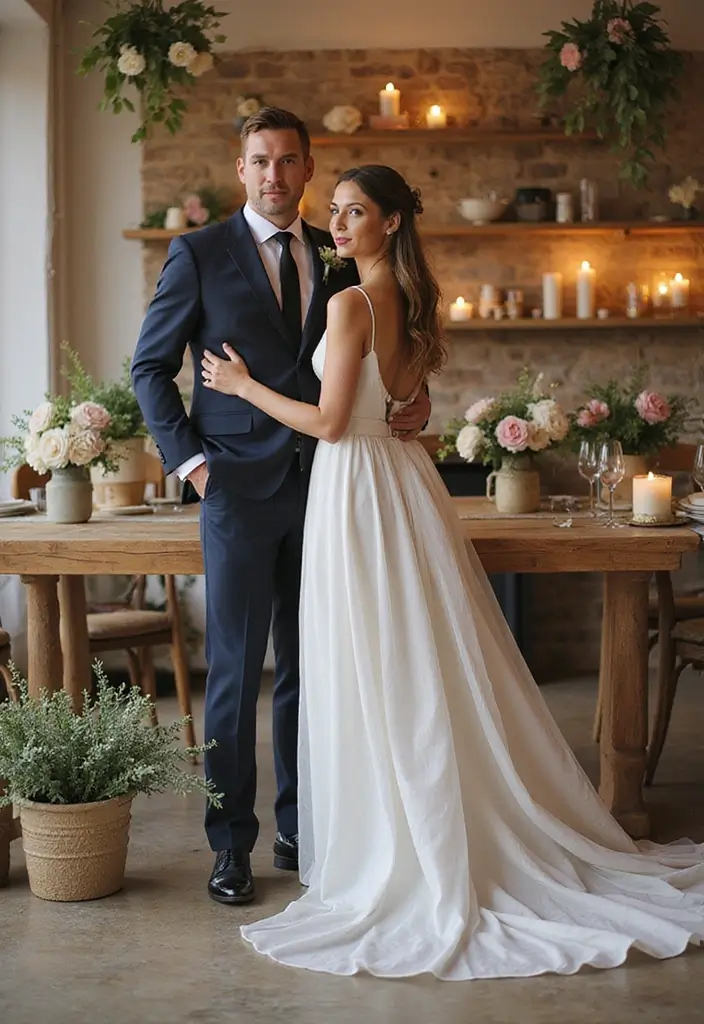 28 Chic Civil Wedding Photos to Celebrate Love Your Way - 15. Personal Touches: Customized Ceremonies