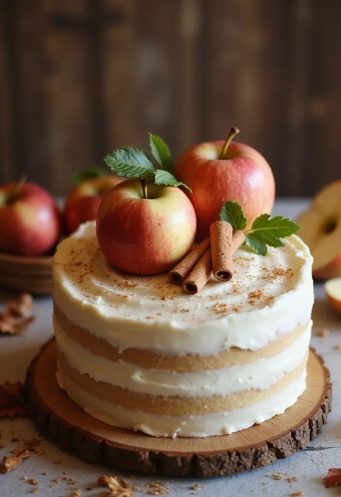 28 Delicious Wedding Cake Inspiration to Sweeten Your Big Day - 24. Spiced Apple Cake