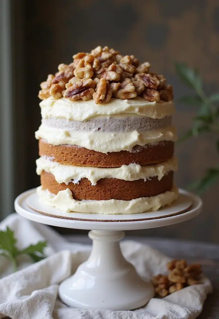 28 Delicious Wedding Cake Inspiration to Sweeten Your Big Day - 4. Rustic Carrot Cake