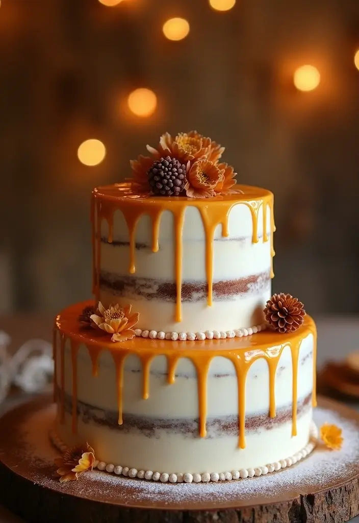 28 Delicious Wedding Cake Inspiration to Sweeten Your Big Day - 9. Chai Spice Wedding Cake
