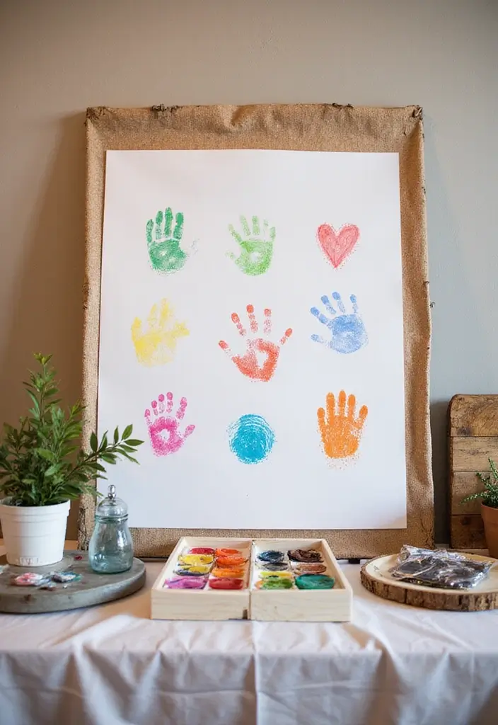 28 Elegant 25th Wedding Anniversary Decorations to Inspire You - 18. Interactive Guest Book