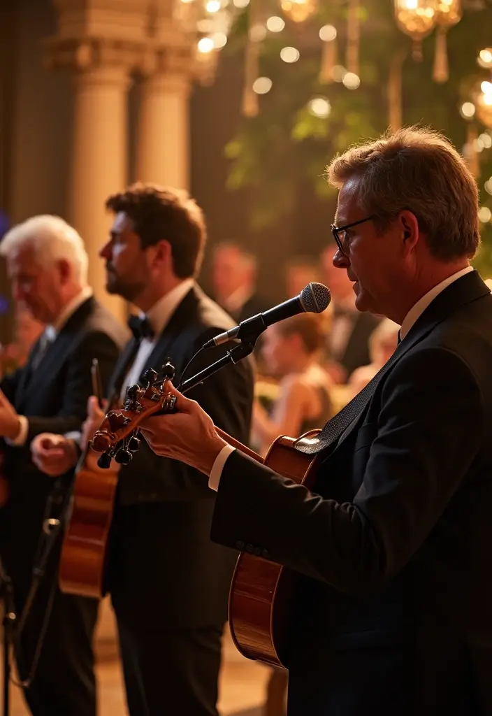 28 Elegant 25th Wedding Anniversary Decorations to Inspire You - 24. Elegant Music Selection