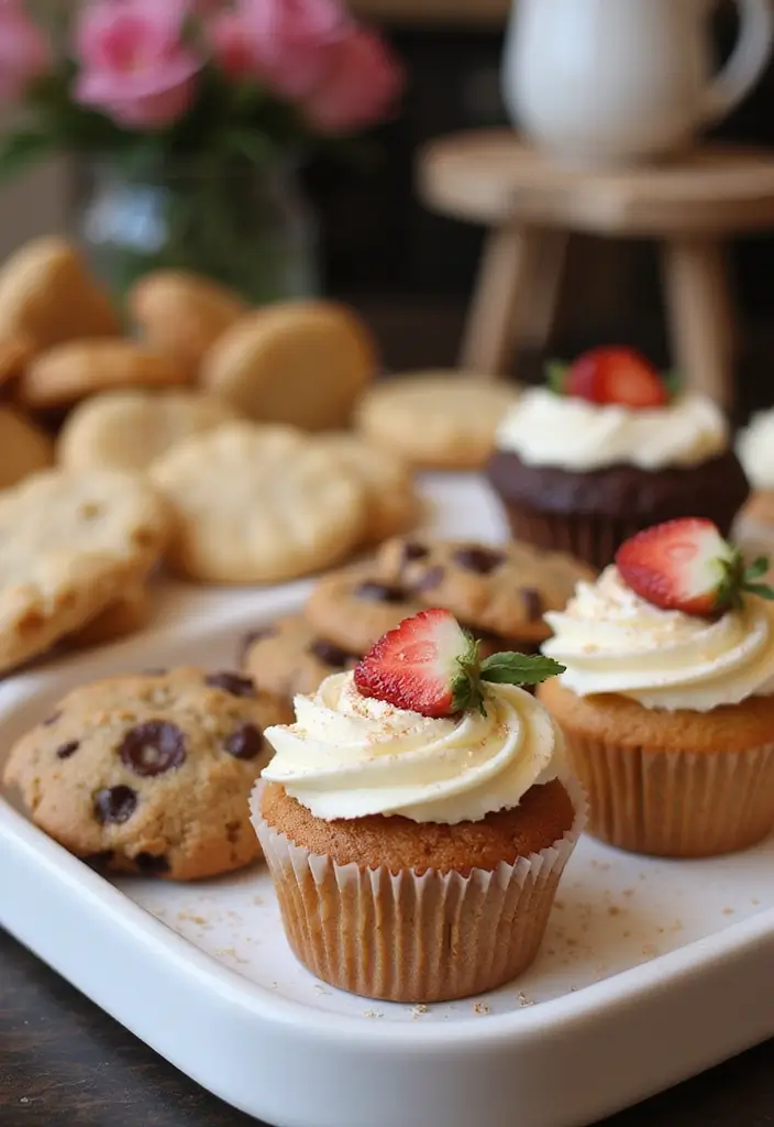 28 Elegant 25th Wedding Anniversary Decorations to Inspire You - 27. Unique Dessert Options