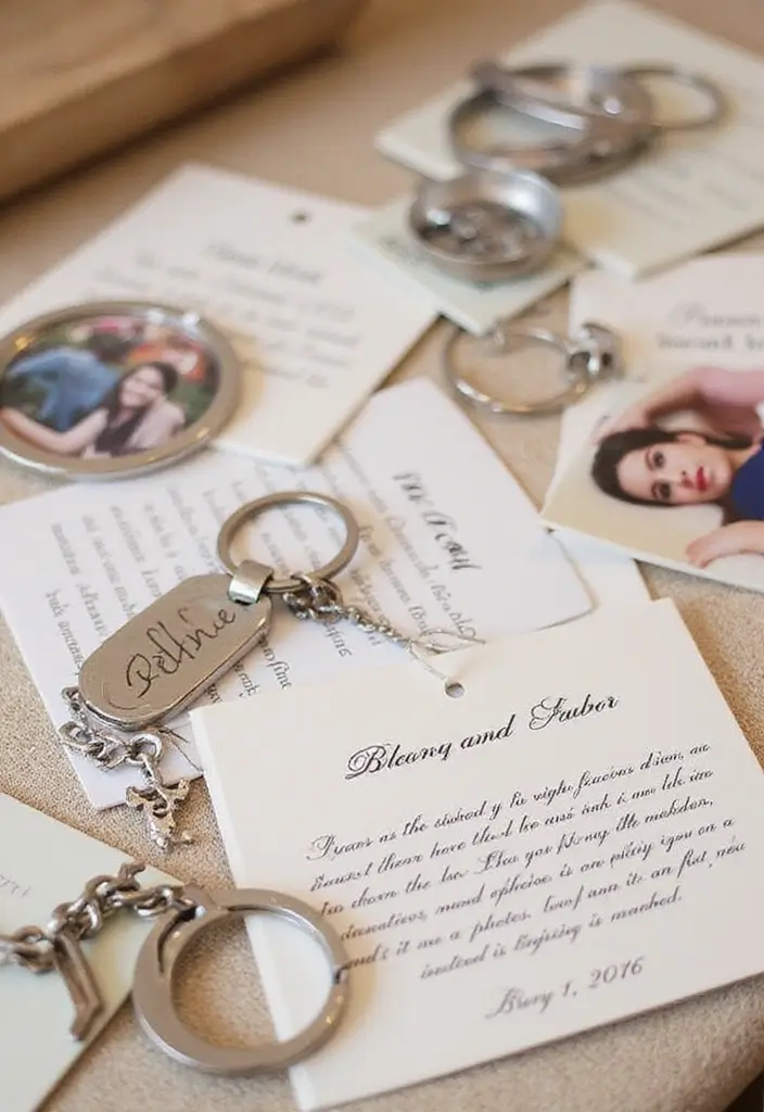 28 Elegant 25th Wedding Anniversary Decorations to Inspire You - 9. Personalized Guest Favors