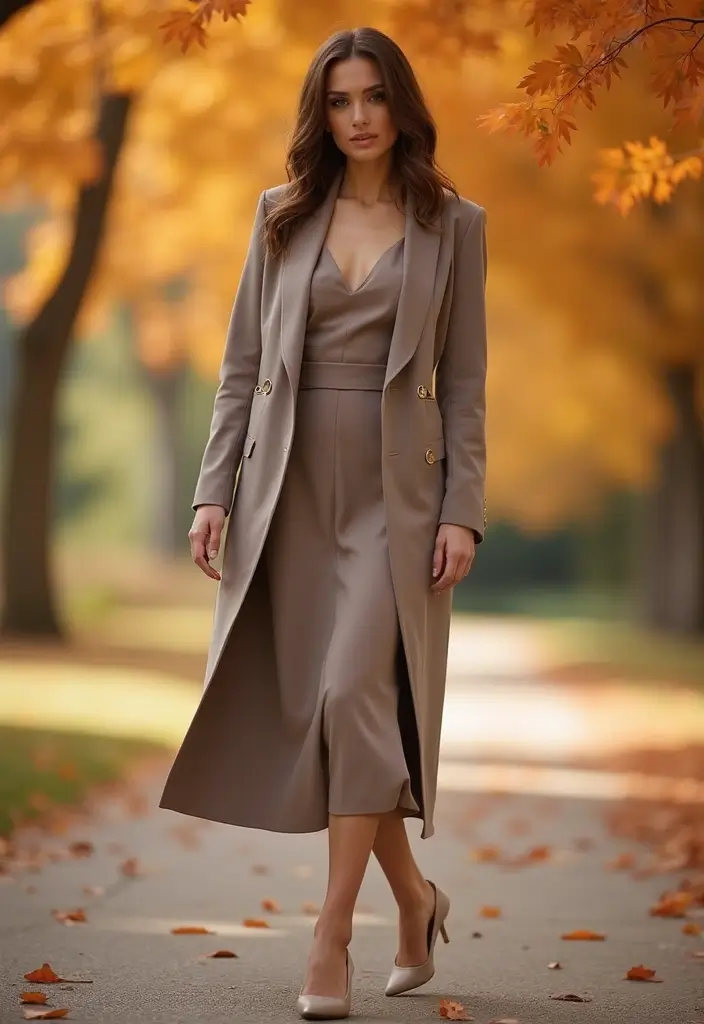 28 Fashionable Wedding Guest Outfit Inspiration for Every Season - 19. Minimalistic Looks for Autumn Events