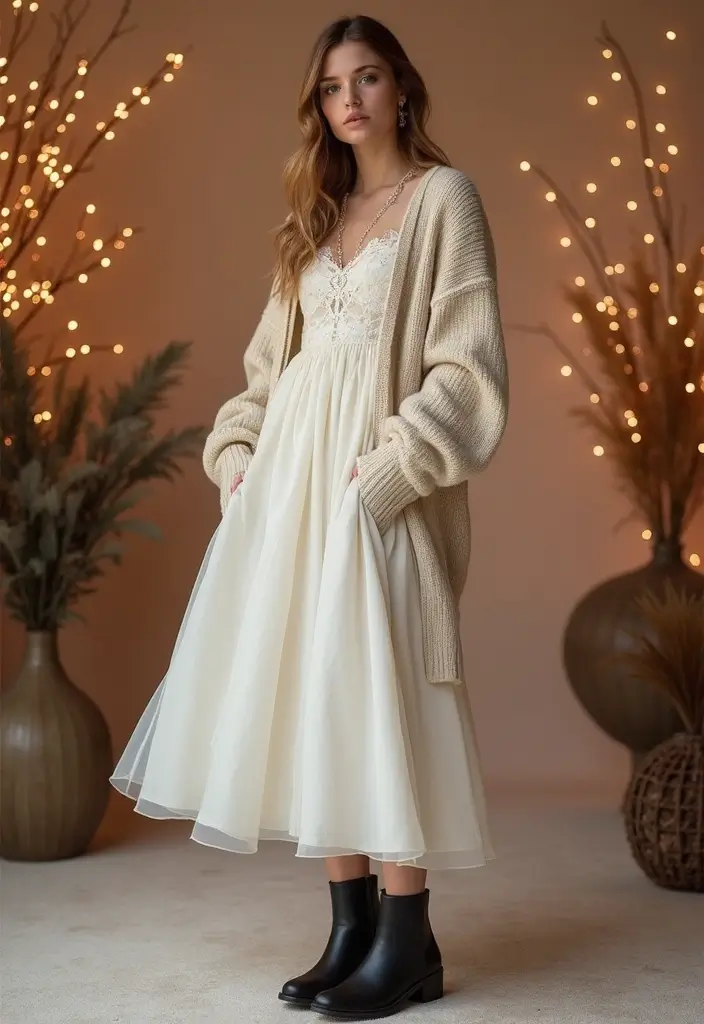 28 Fashionable Wedding Guest Outfit Inspiration for Every Season - 28. Unique Combinations for Winter Weddings