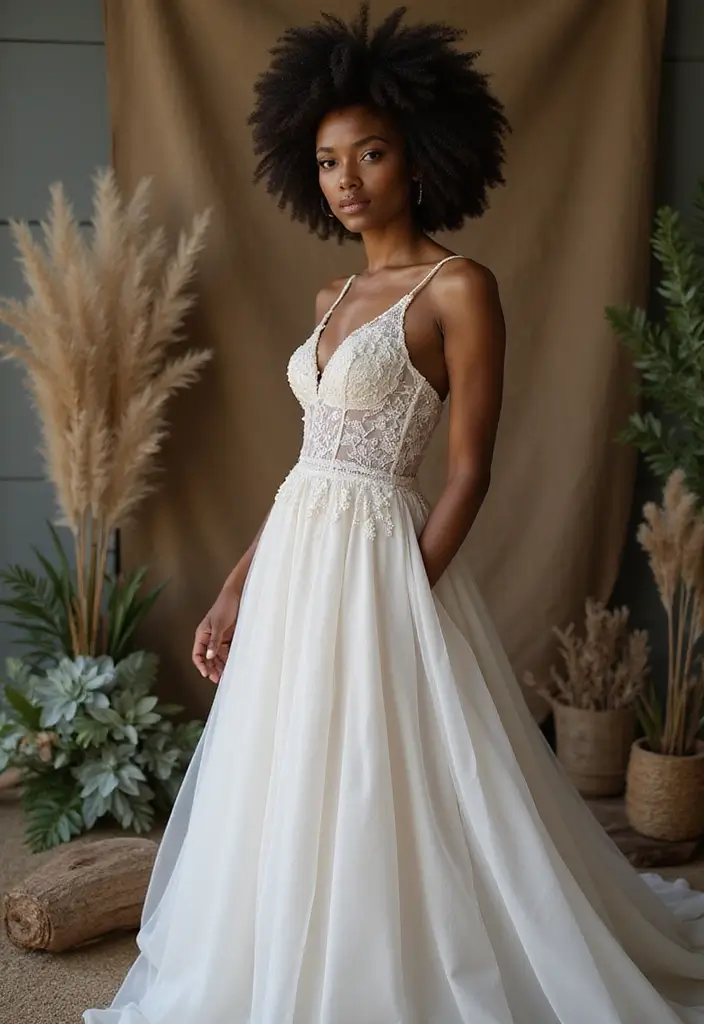28 Gorgeous Afro Wedding Hairstyles to Celebrate Your Natural Beauty - 16. Afro Puff