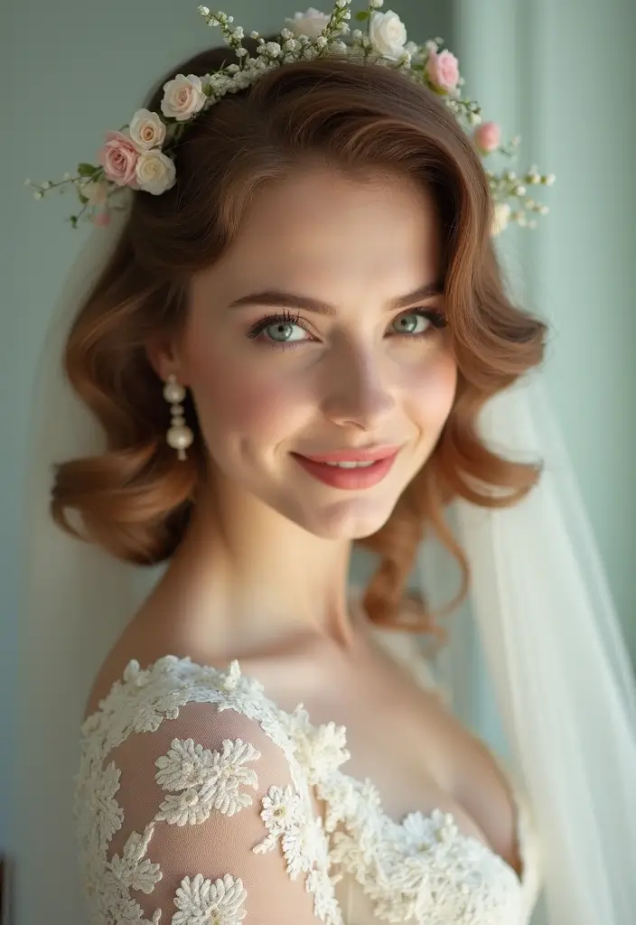 28 Gorgeous Afro Wedding Hairstyles to Celebrate Your Natural Beauty - 25. Pin-Up Retro Curls