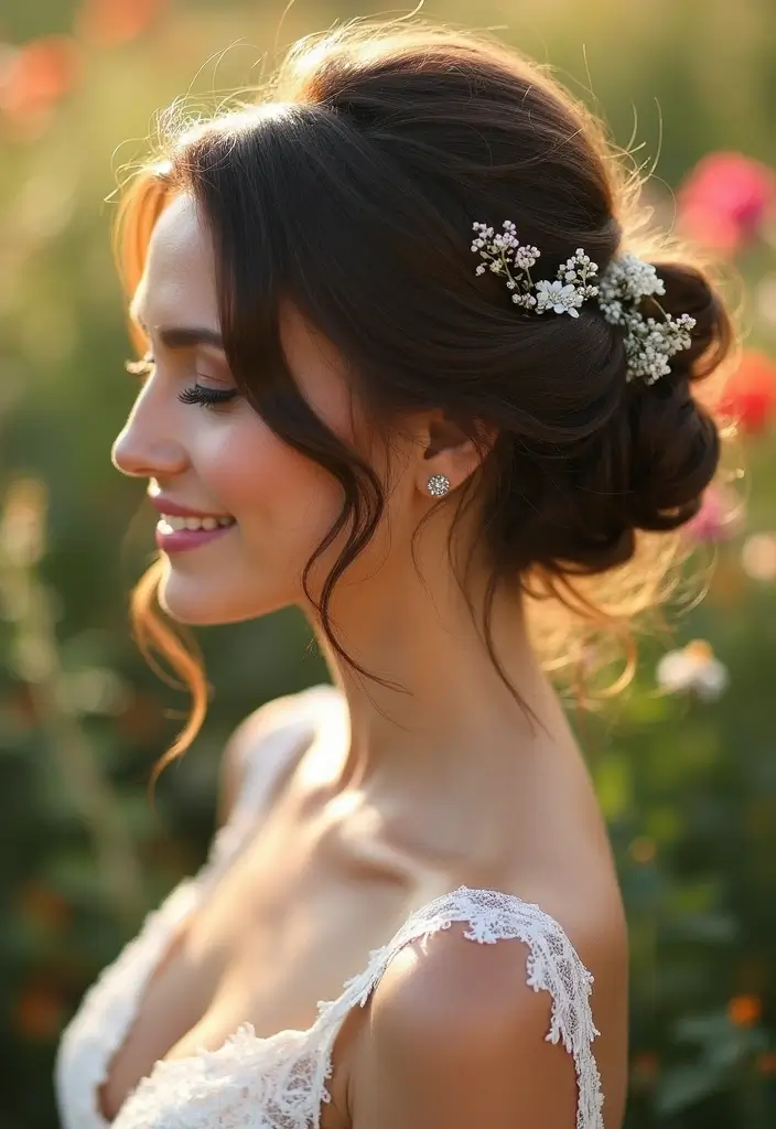 28 Gorgeous Afro Wedding Hairstyles to Celebrate Your Natural Beauty - 27. Shaggy Updo