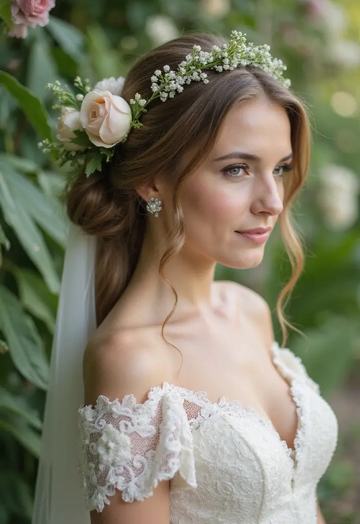 28 Gorgeous Afro Wedding Hairstyles to Celebrate Your Natural Beauty - 28. Romantic Braided Crown