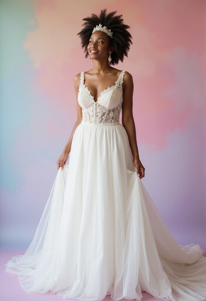 28 Gorgeous Afro Wedding Hairstyles to Celebrate Your Natural Beauty - 3. Faded Afro with Braided Crown