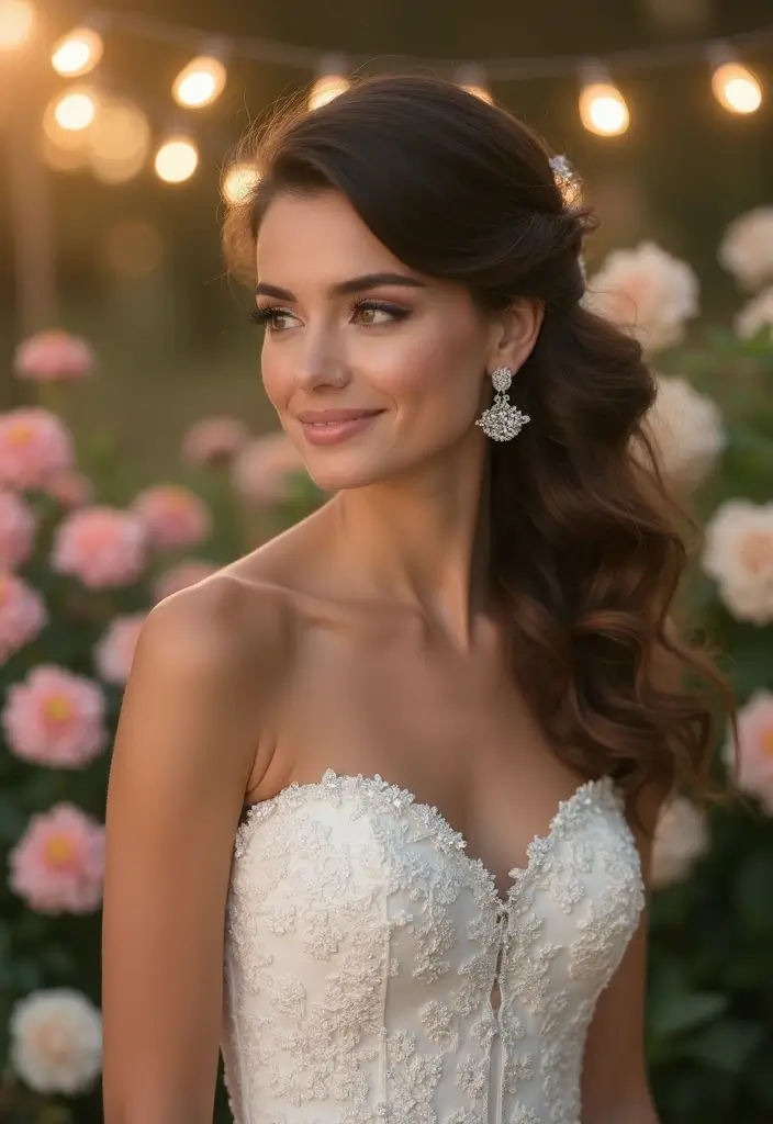 28 Gorgeous Afro Wedding Hairstyles to Celebrate Your Natural Beauty - 5. Side Swept Curls