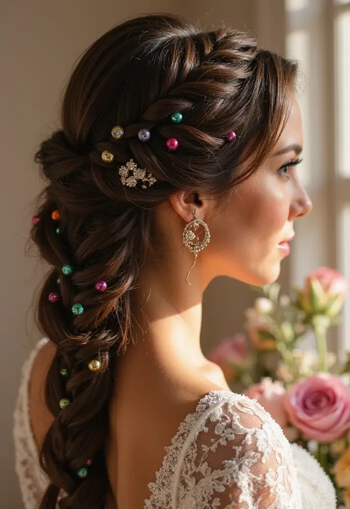 28 Gorgeous Afro Wedding Hairstyles to Celebrate Your Natural Beauty - 6. Knotless Braids