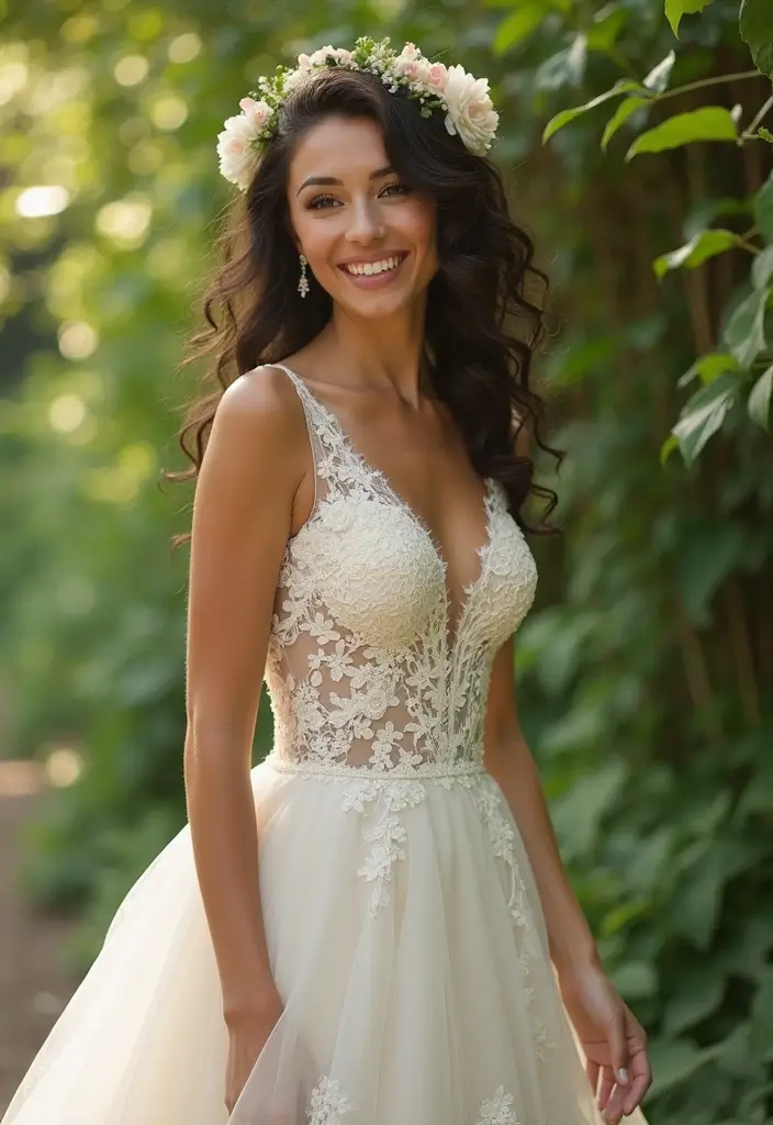 28 Gorgeous Afro Wedding Hairstyles to Celebrate Your Natural Beauty - 7. Natural Curls with Floral Accents