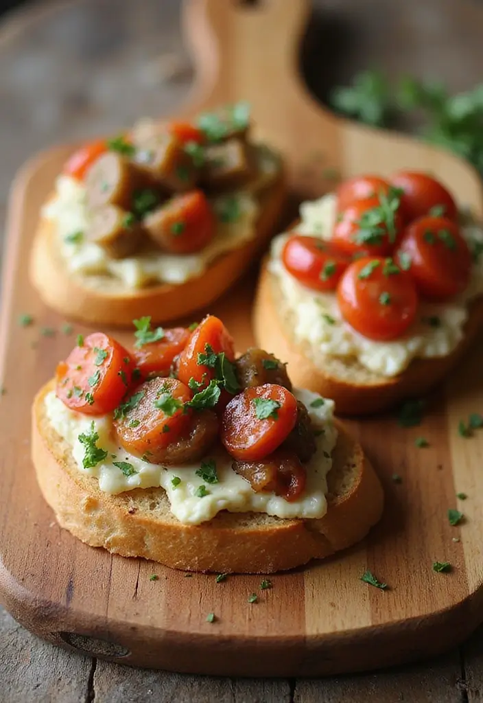 28 Perfect Wedding Cocktail Hour Food Suggestions for a Memorable Start - 11. Bruschetta Trio