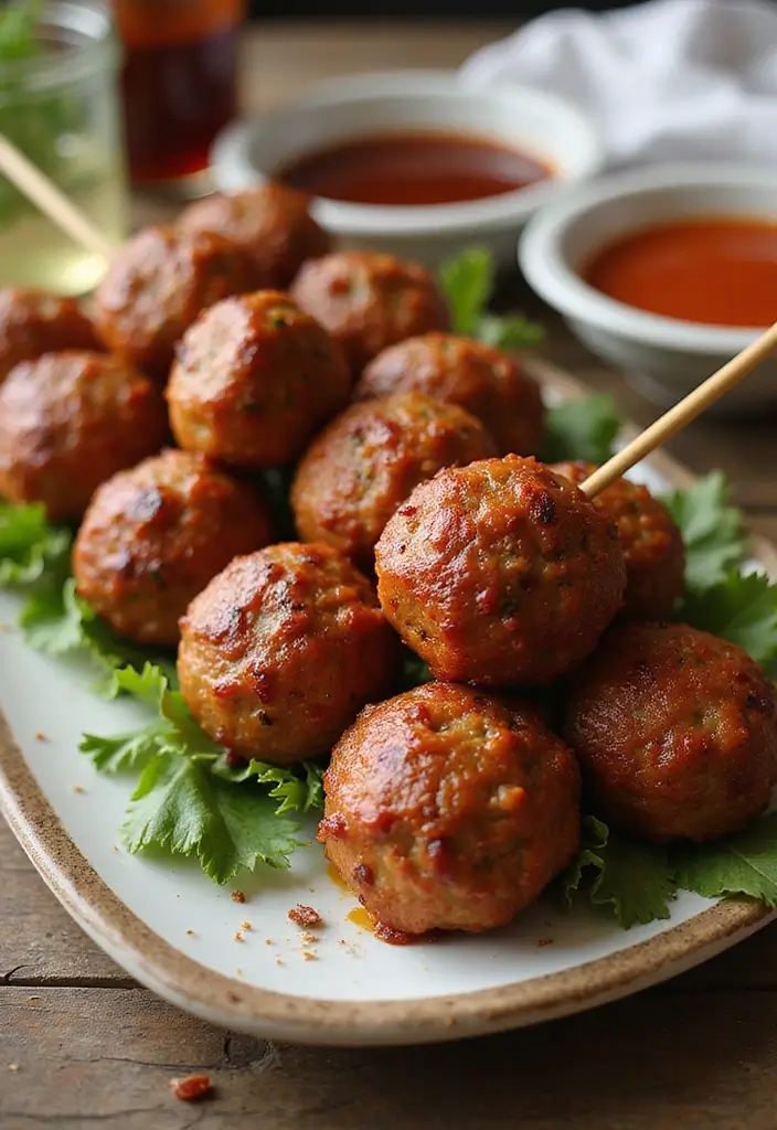28 Perfect Wedding Cocktail Hour Food Suggestions for a Memorable Start - 13. Gourmet Meatballs