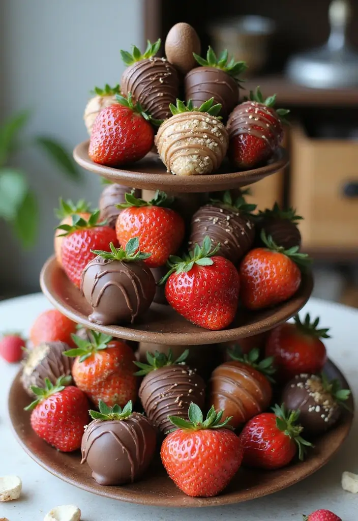 28 Perfect Wedding Cocktail Hour Food Suggestions for a Memorable Start - 17. Chocolate-Covered Strawberries