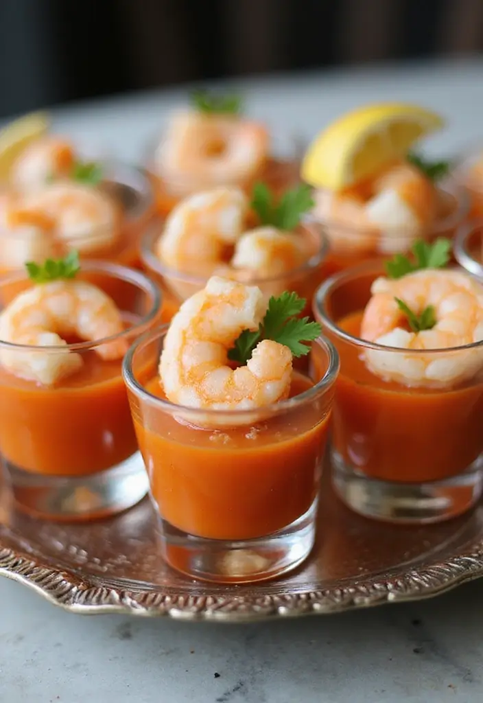 28 Perfect Wedding Cocktail Hour Food Suggestions for a Memorable Start - 2. Shrimp Cocktail Shooters