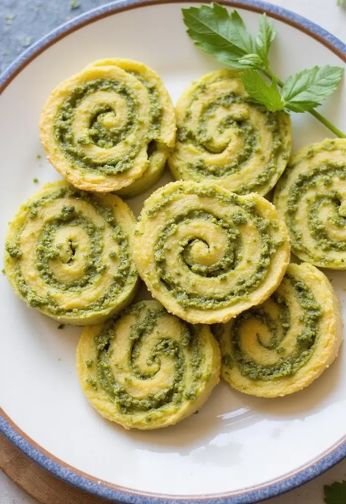 28 Perfect Wedding Cocktail Hour Food Suggestions for a Memorable Start - 22. Pesto Pinwheels