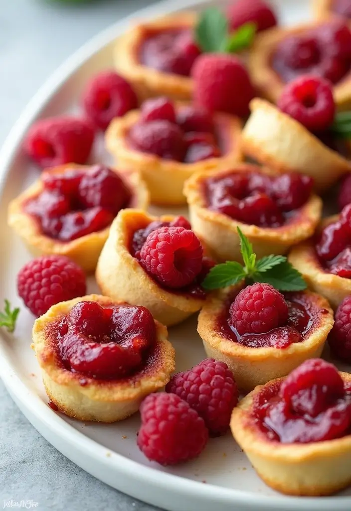 28 Perfect Wedding Cocktail Hour Food Suggestions for a Memorable Start - 25. Raspberry Brie Bites
