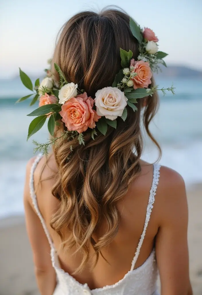 28 Refreshing Beach Wedding Inspiration for a Dreamy Seaside Celebration - 14. Eco-Conscious Hair Accessories