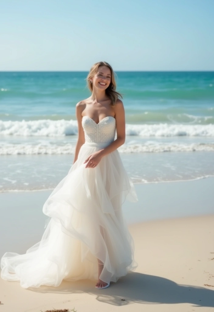 28 Refreshing Beach Wedding Inspiration for a Dreamy Seaside Celebration - 7. Reusable Wedding Attire