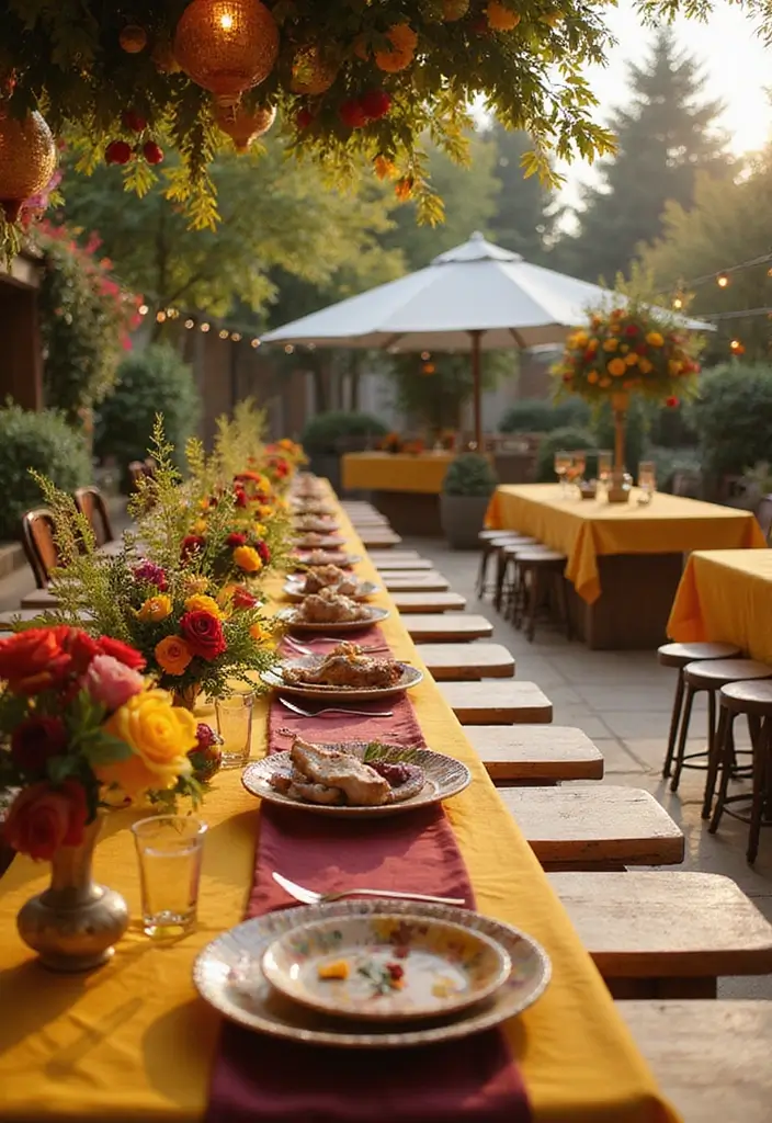 28 Rich Burgundy Wedding Colors for a Bold Statement - 10. Burgundy and Mustard Yellow