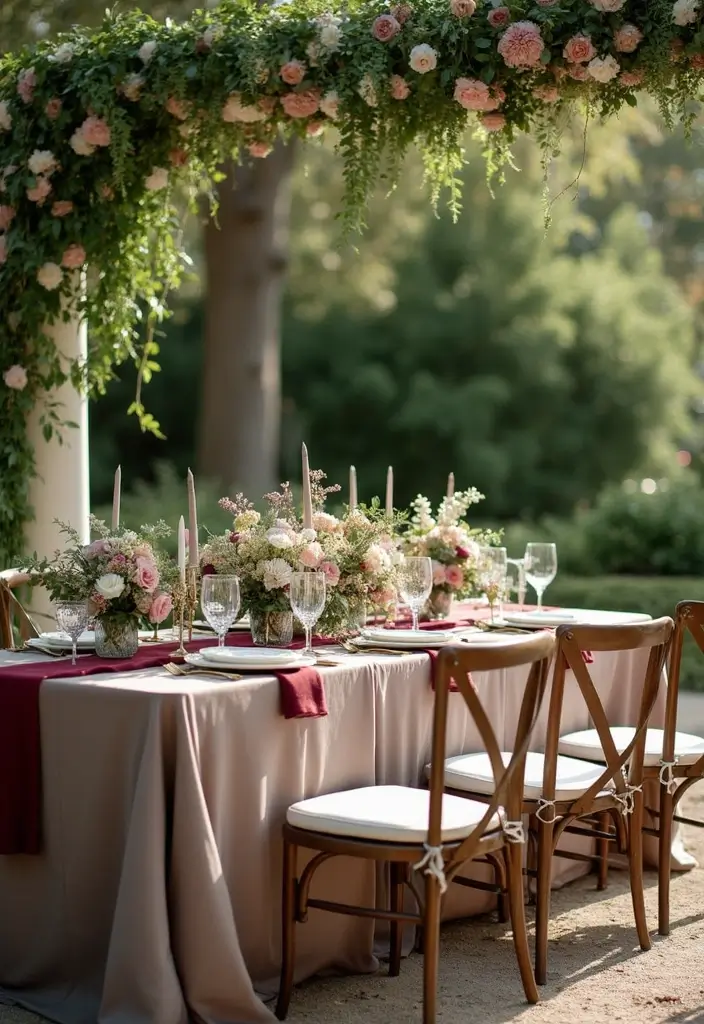 28 Rich Burgundy Wedding Colors for a Bold Statement - 17. Burgundy and Sage Green