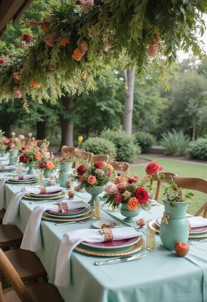 28 Rich Burgundy Wedding Colors for a Bold Statement - 19. Burgundy and Mint Green