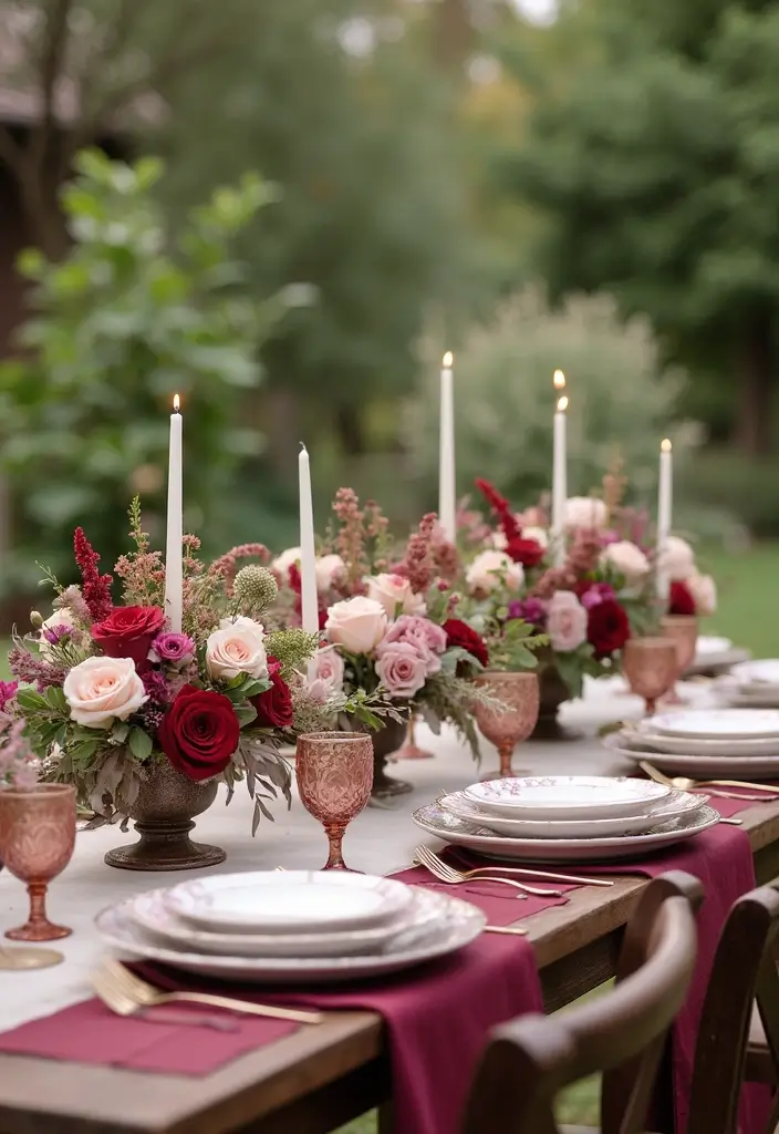 28 Rich Burgundy Wedding Colors for a Bold Statement - 2. Burgundy and Blush
