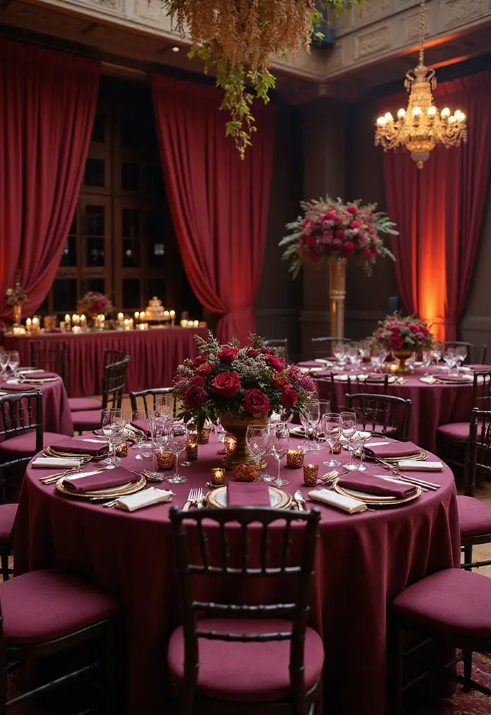 28 Rich Burgundy Wedding Colors for a Bold Statement - 20. Burgundy and Plum