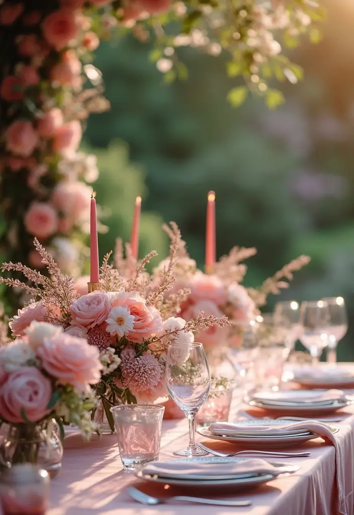 28 Rich Burgundy Wedding Colors for a Bold Statement - 24. Burgundy and Soft Pink