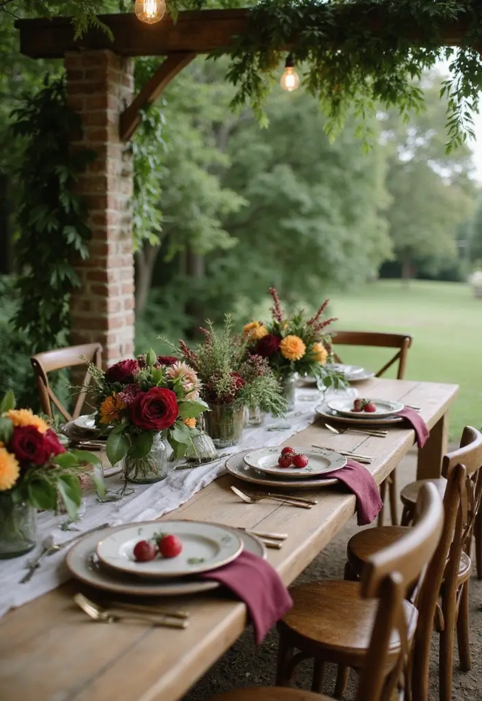 28 Rich Burgundy Wedding Colors for a Bold Statement - 4. Burgundy and Green