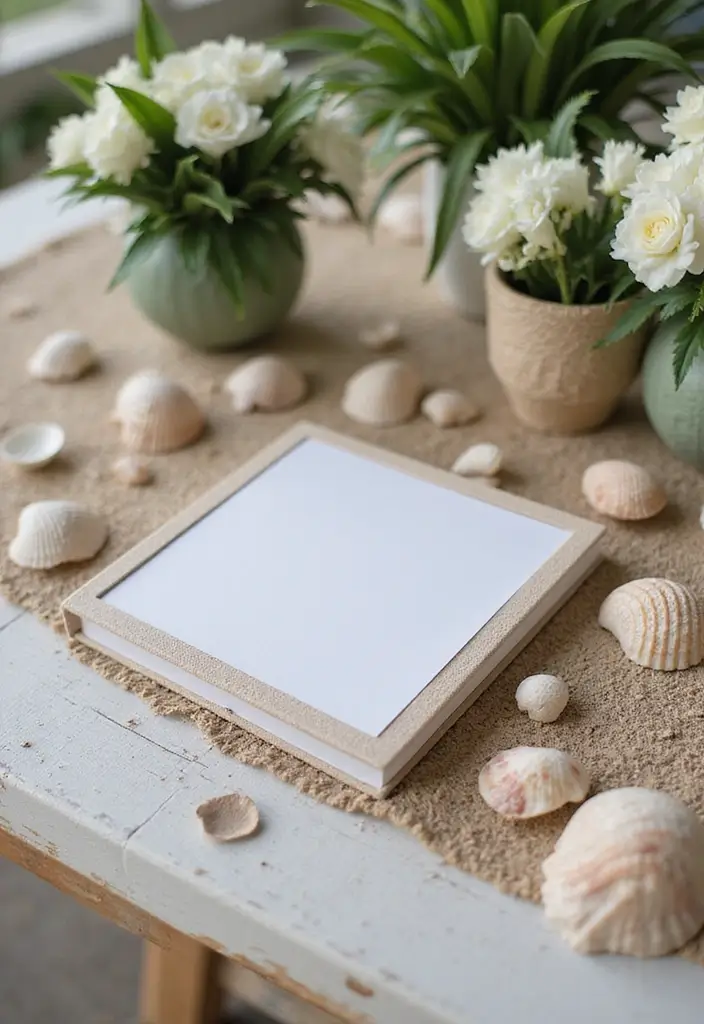 28 Stunning Beach Wedding Photos to Capture Your Seaside Love - 14. Unique Guest Book Ideas