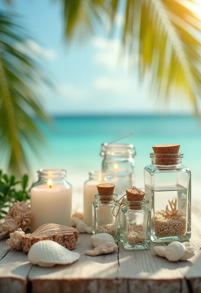 28 Stunning Beach Wedding Photos to Capture Your Seaside Love - 15. Ocean-Themed Favors