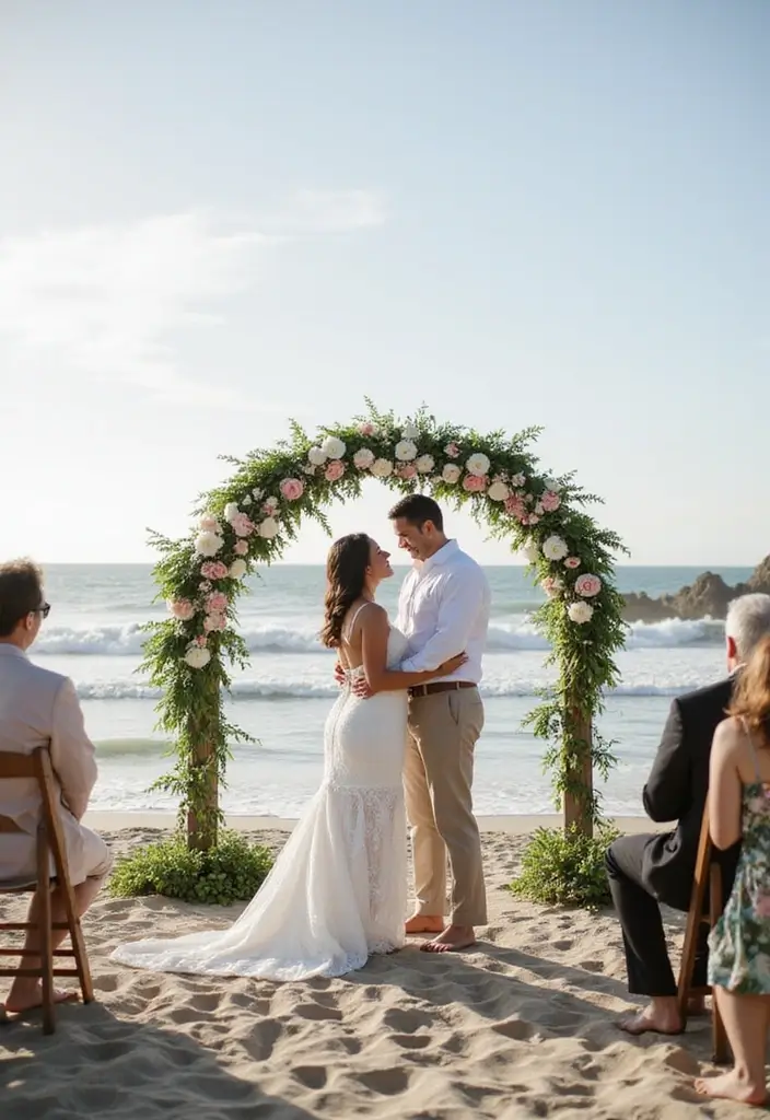 28 Stunning Beach Wedding Photos to Capture Your Seaside Love - 2. Beachside Ceremonies