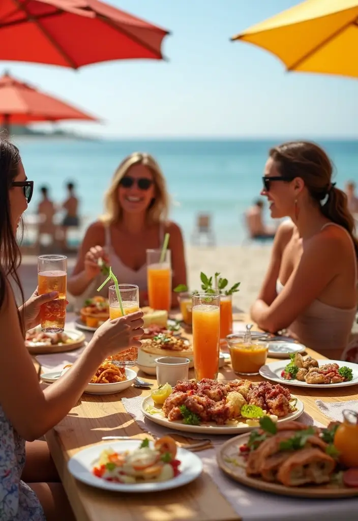 28 Stunning Beach Wedding Photos to Capture Your Seaside Love - 26. Beachside Brunch