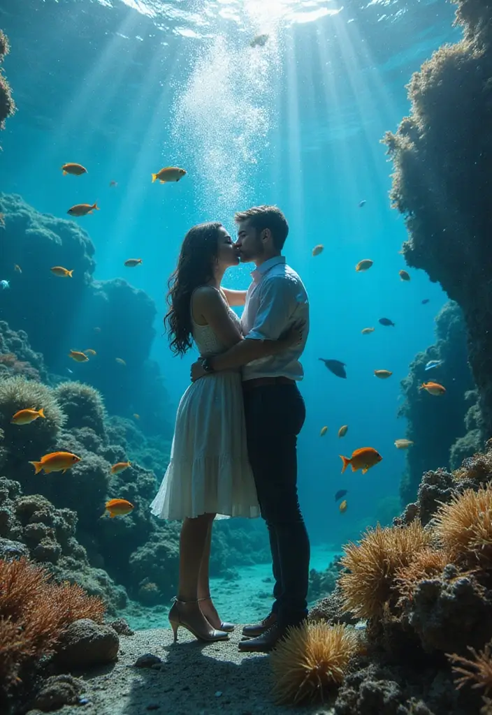 28 Stunning Beach Wedding Photos to Capture Your Seaside Love - 27. Stunning Underwater Shots