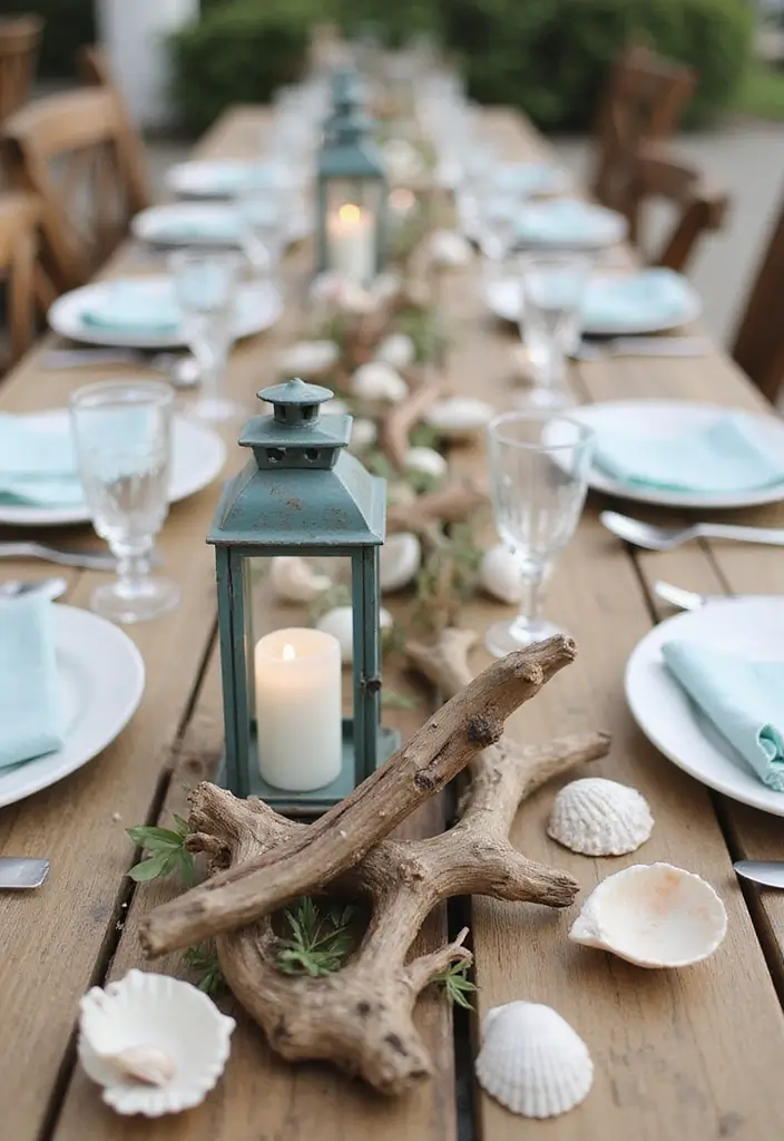 28 Stunning Beach Wedding Photos to Capture Your Seaside Love - 6. Ocean-Inspired Decor