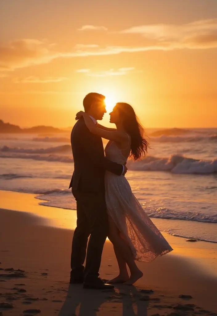 28 Stunning Beach Wedding Photos to Capture Your Seaside Love - 9. Epic First Dance Moments