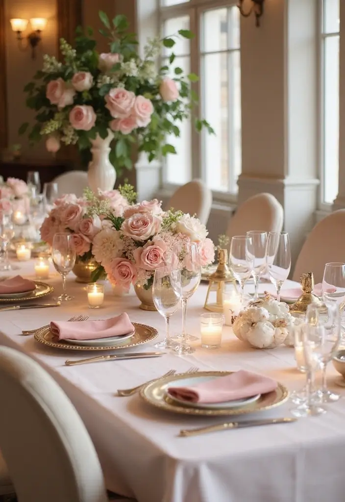 28 Timeless Champagne Wedding Colors Scheme Ideas for Every Season - 1. Blush and Champagne: A Soft Love Affair