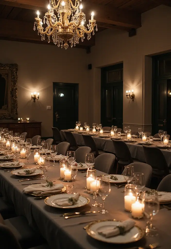 28 Timeless Champagne Wedding Colors Scheme Ideas for Every Season - 13. Charcoal and Champagne: Sleek Sophistication