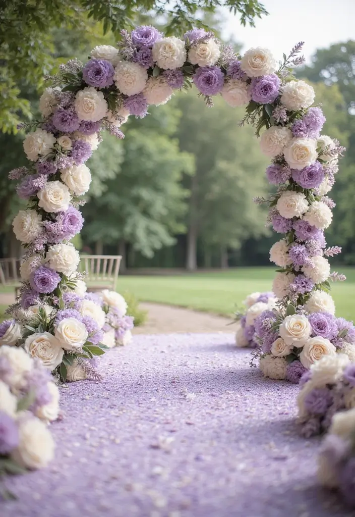 28 Timeless Champagne Wedding Colors Scheme Ideas for Every Season - 4. Lavender and Champagne: A Sweet Serenity