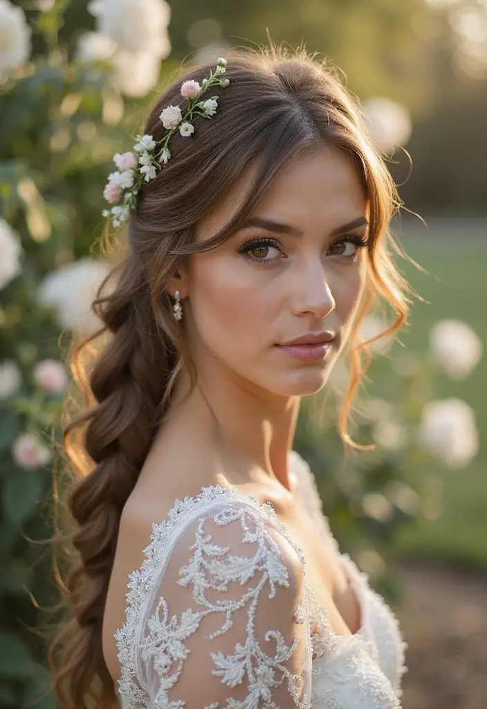 28 Timeless Christian Wedding Hairstyles for Your Special Day - 18. Textured Fishtail Braid