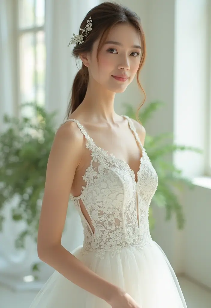 28 Timeless Christian Wedding Hairstyles for Your Special Day - 20. Sleek and Straight