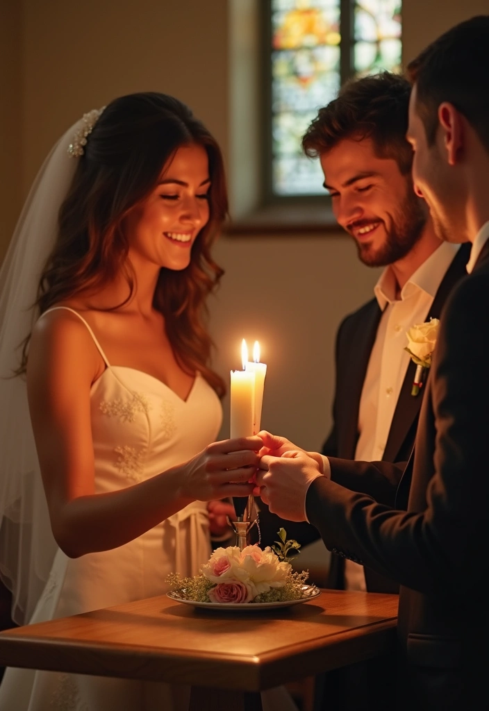 29 Classic Church Wedding Photos to Relive Your Sacred Moments - 10. The Unity Candle