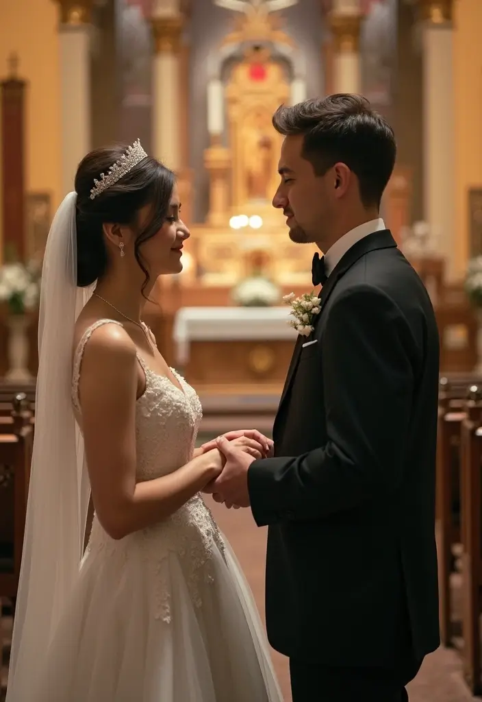 29 Classic Church Wedding Photos to Relive Your Sacred Moments - 2. Emotional Vows