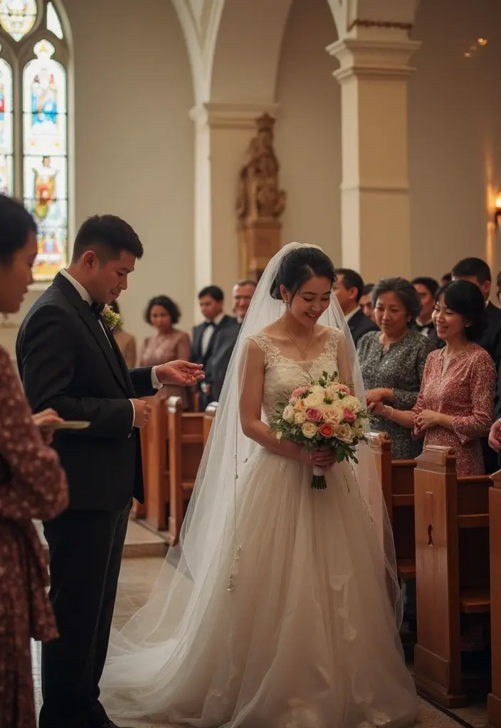 29 Classic Church Wedding Photos to Relive Your Sacred Moments - 21. Cultural Traditions