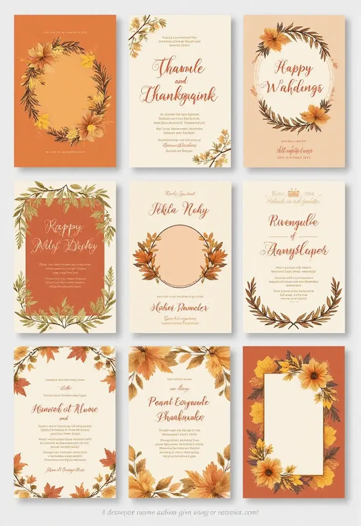 29 Cozy Fall Wedding Inspiration for a Warm and Elegant Atmosphere - 22. Seasonal Invitations