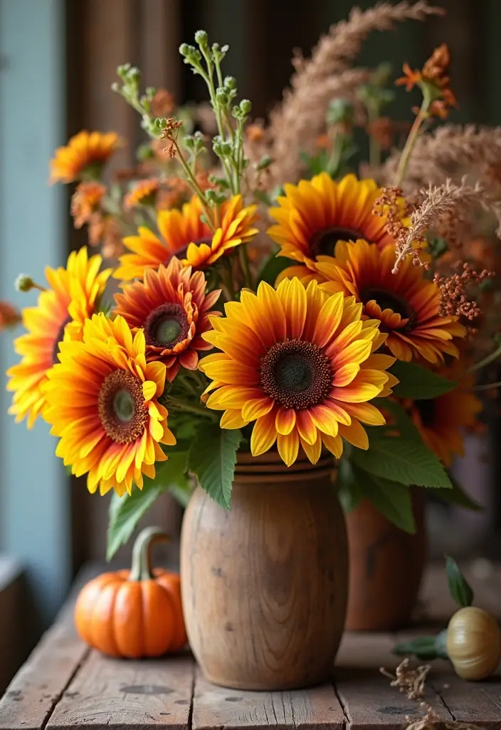29 Cozy Fall Wedding Inspiration for a Warm and Elegant Atmosphere - 3. Seasonal Wedding Florals